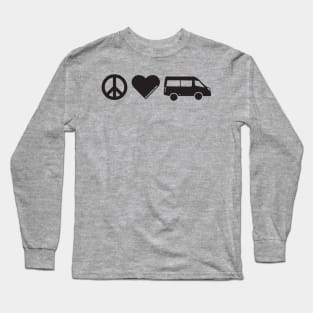 Peace Love Sprinter Bus Long Sleeve T-Shirt